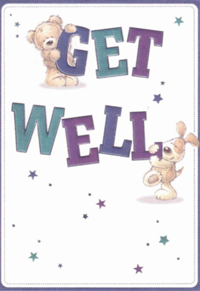 A gentle ode to healing and encouragement, this illustrated get well card resonates with the welcoming spirit of Bermondsey-a place where small acts of kindness are cherished, from Blue Market gatherings to friendly exchanges outside the community centre. The card's design is a feast for the senses: a brown, plush bear and a keen-eyed puppy, both captured in rounded, expressive lines, are surrounded by a playful constellation of blue and purple stars that sparkle with possibility. The typography is bold and joyfully oversized, shaded in vibrant indigos and restful teals that reinforce the positive, heartening mood. Soft textures are rendered so vividly you could imagine brushing your fingertips over the bear's plush fur or the silky puppy ears, much like appreciating the delicate petals of a newly-arrived floral arrangement. The spacious white background suggests clarity and peace, akin to the fresh openness found at Bermondsey Spa Gardens on a spring day. Envision this card coupled with a handpicked bouquet from a local florist-a dynamic duo bringing positivity, comfort, and genuine connection right to a loved one's door, no matter where they are in SE1.